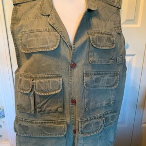 Gander Mountain Khaki Multi-Pocket Vest